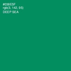 #038E5F - Deep Sea Color Image